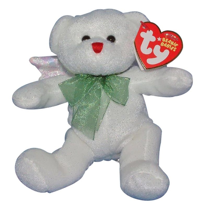 Ty Beanie Baby: Hark the Bear - White