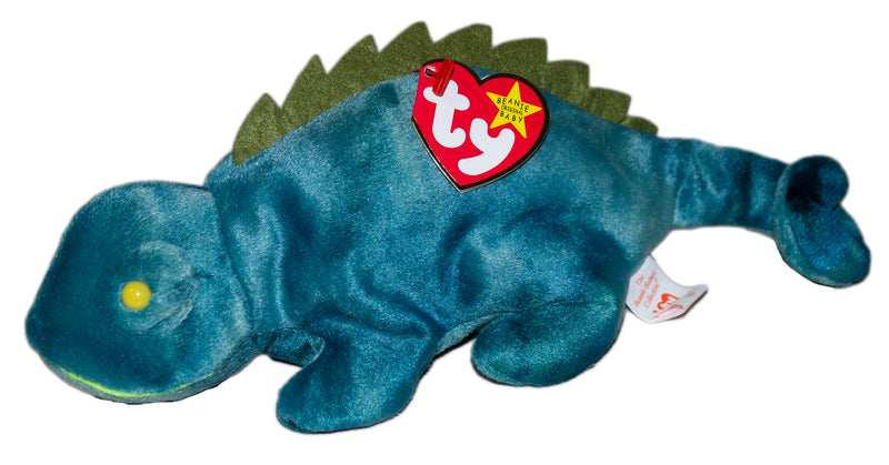 Ty Beanie Baby: Iggy the Iguana - No Tongue