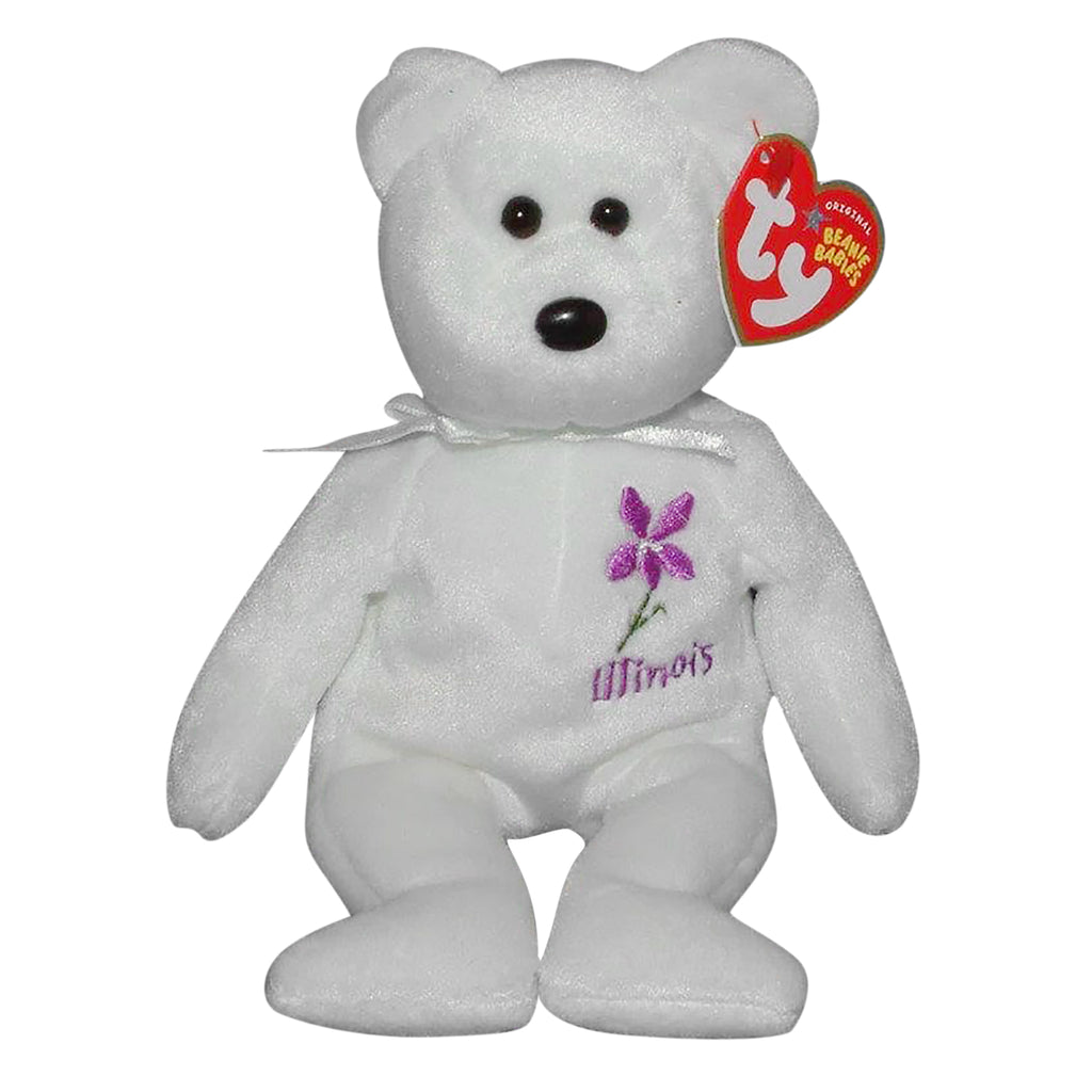 Ty Beanie Baby: Illinois Violet the Bear