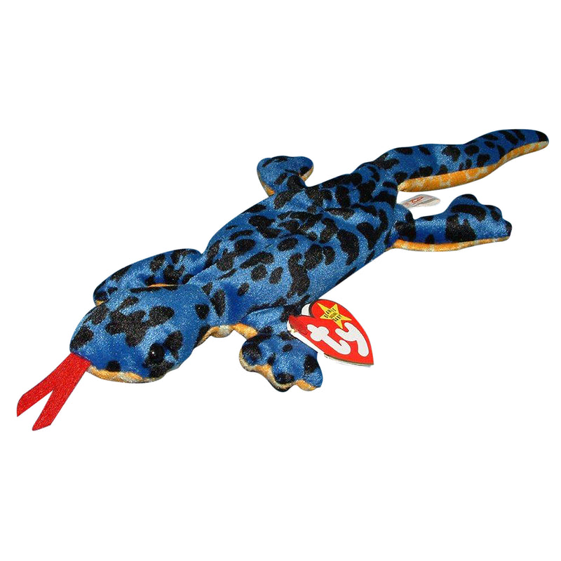 Ty Beanie Baby: Lizzy the Lizard - Blue