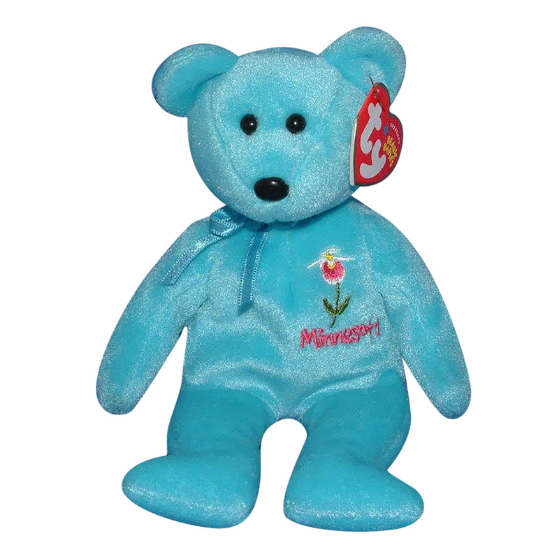 Ty Beanie Baby: Minnesota Lady's Slipper the Bear