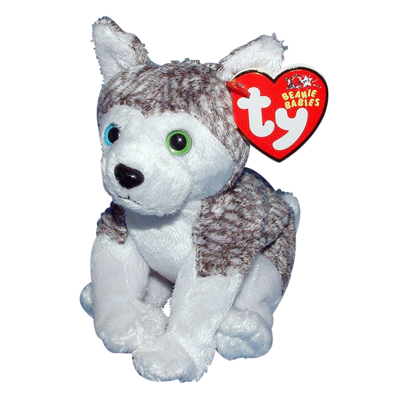 Ty Beanie Baby: Mukluk the Dog - Blue & Green Eye