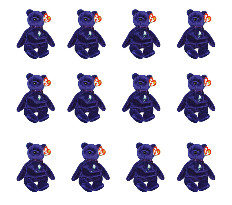 Ty Beanie Baby: 1 Dozen Princess Diana Bears