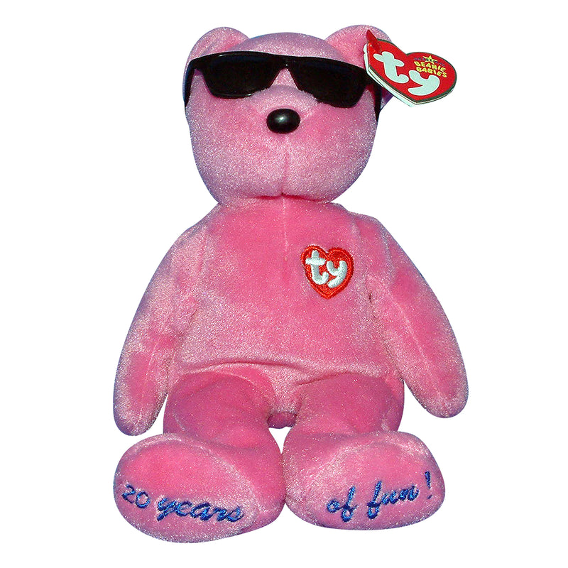 Ty Beanie Baby: Summertime Fun the Bear - Chicago - Pink