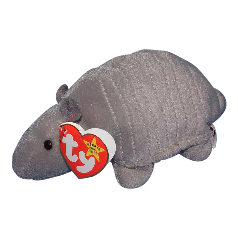 Ty Beanie Baby: Tank the Armadillo - 9-line - with Shell