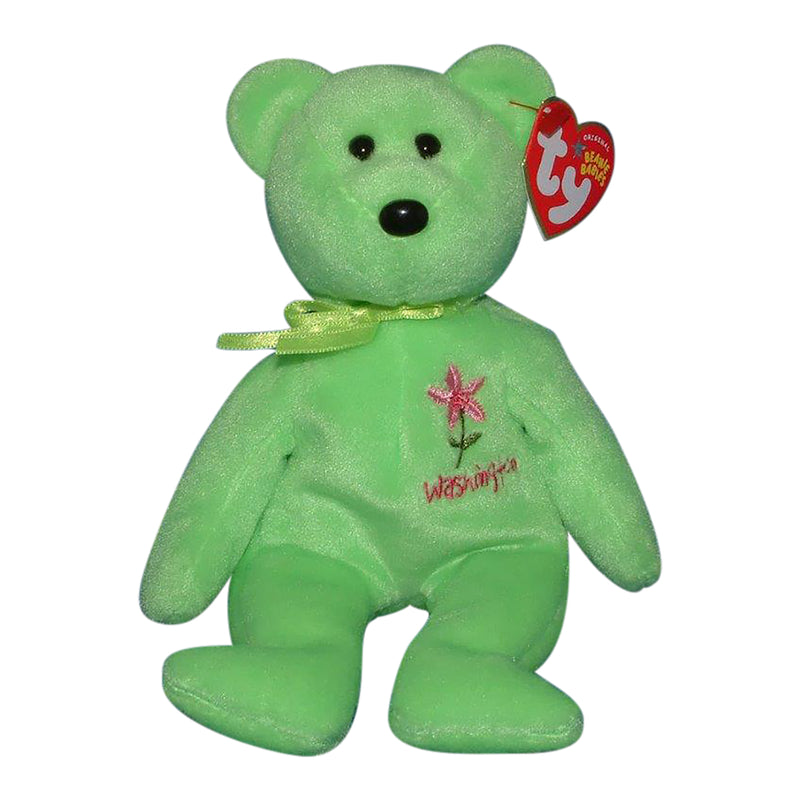 Ty Beanie Baby: Washington Rhododendron the Bear