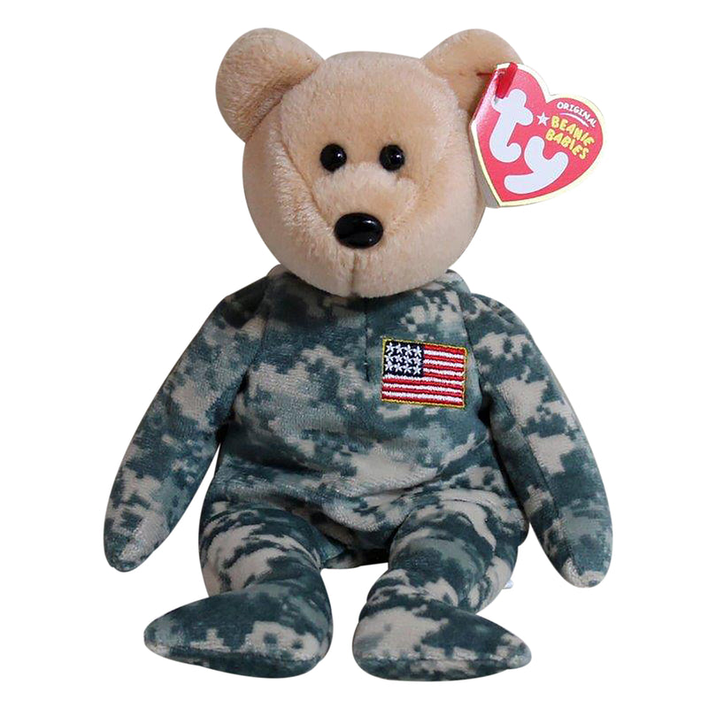 Ty Beanie Baby: Salute the Bear - Flag On Chest