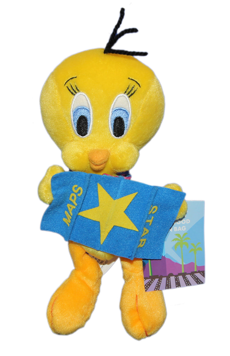 Warner Bros. Plush: Tweety Bird with Hollywood Stars Map