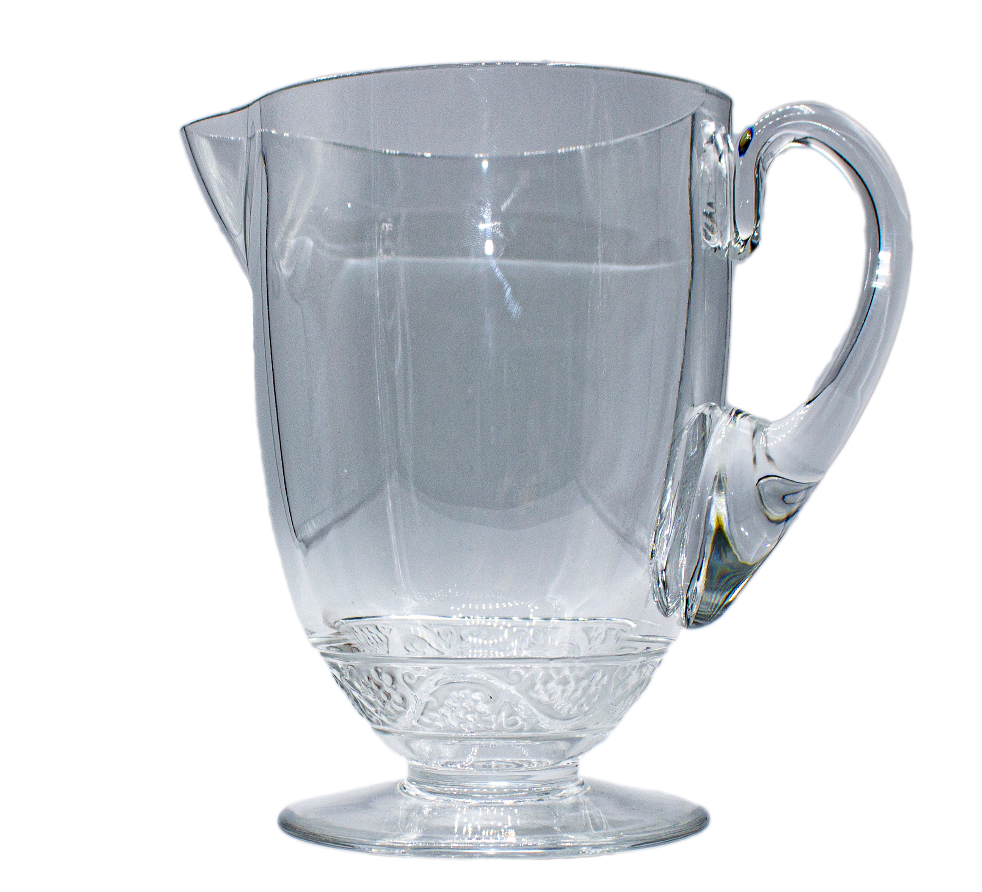 Lalique Water Pitcher: Saint Hubert 7.5"